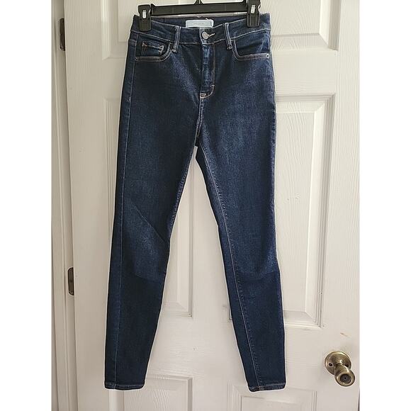 Womans Hidden Cotton Skinny Jeans Dark Denim Pants Size 26 - Picture 1 of 5